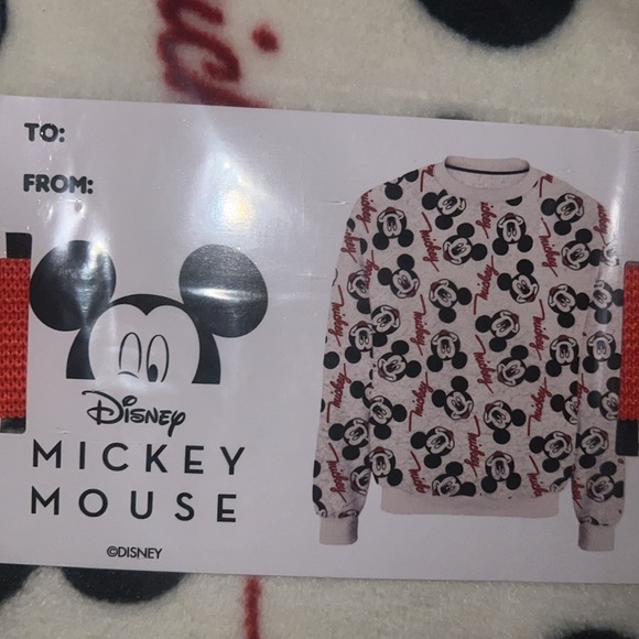 Mickey Mouse Women's Plush Graphic Character Sweatshirt Gift Box | NEW/NWT!!♥️🖤 - Picture 14 of 14
